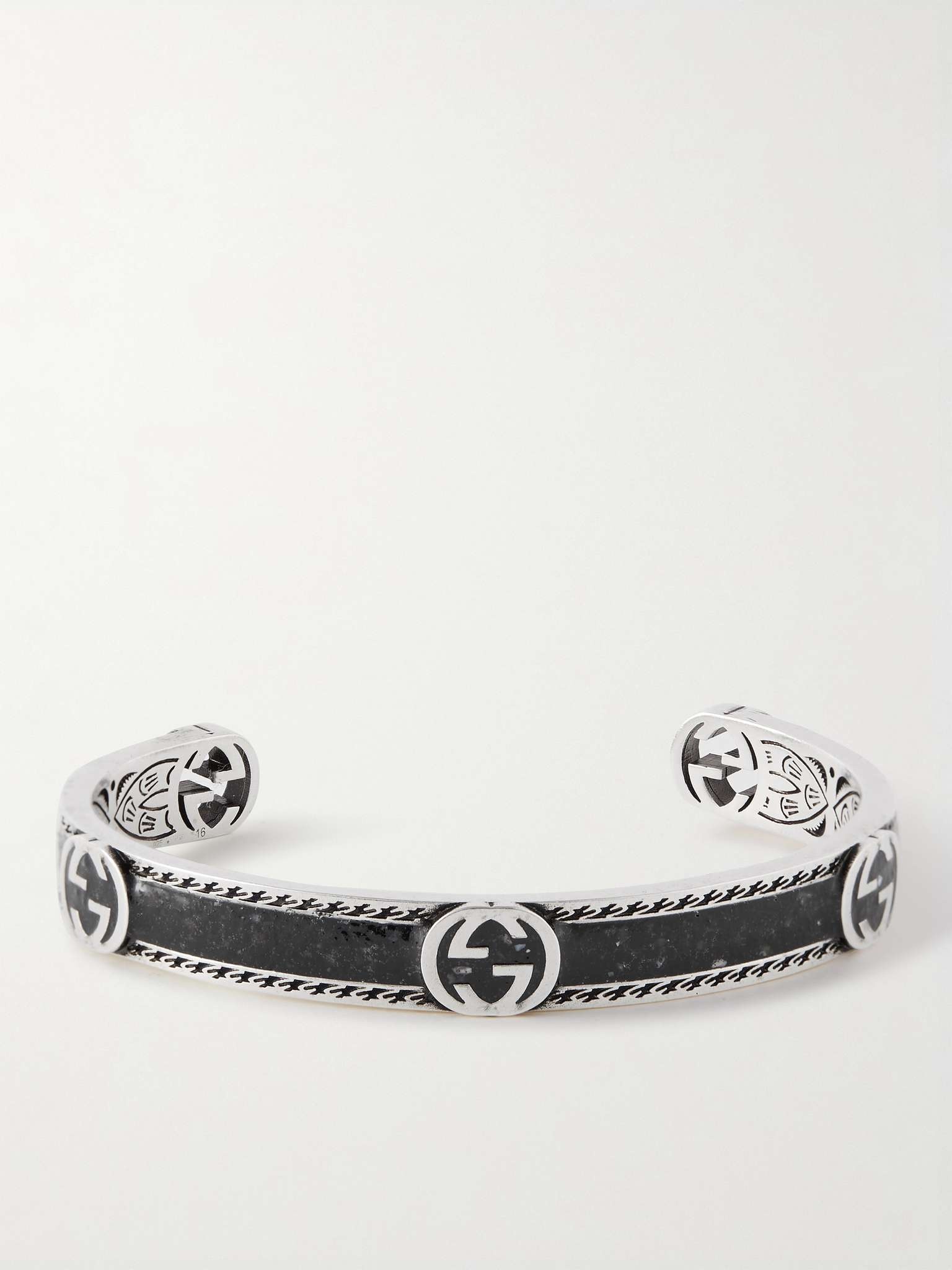 Sterling Silver and Enamel Cuff - 1