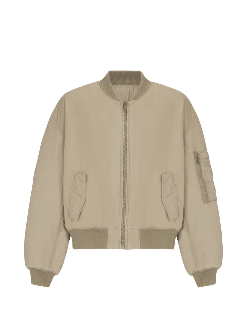 patch pocket bomber jacket - 1