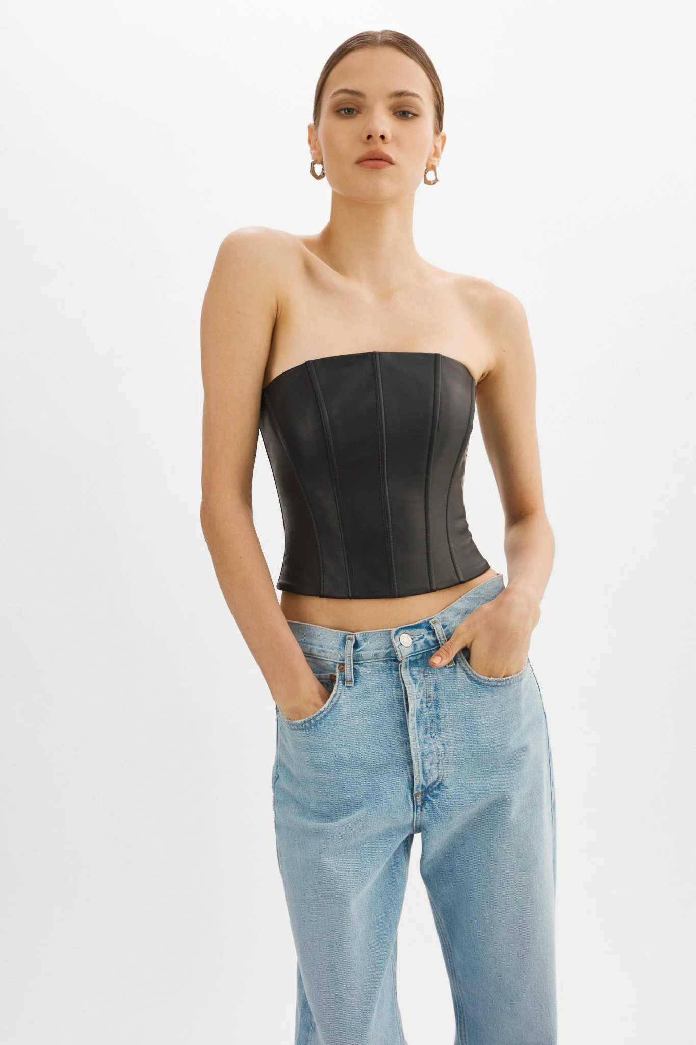 DAVINA | Leather Bustier - 1