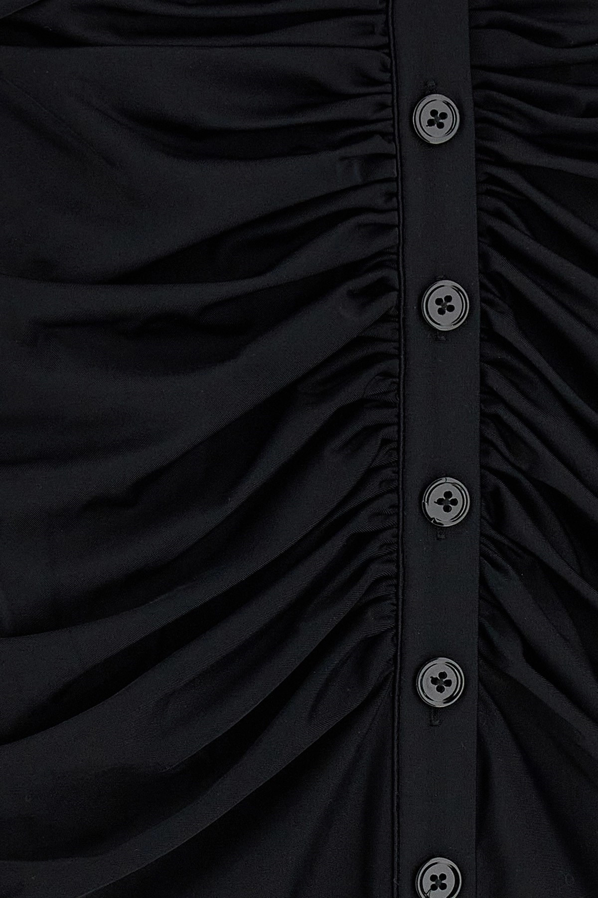 'Black Jersey Cut Out Midi' dress - 5