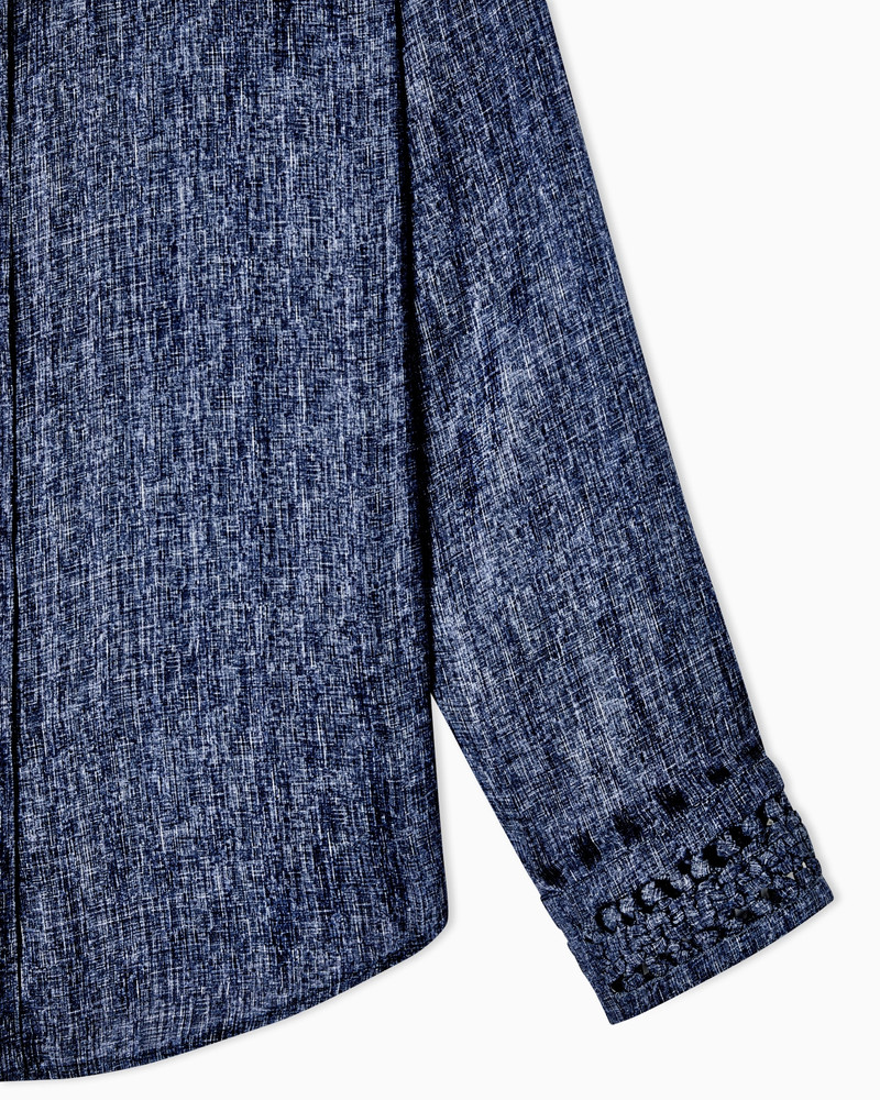 DENIM-PRINT SILK SHIRT 5