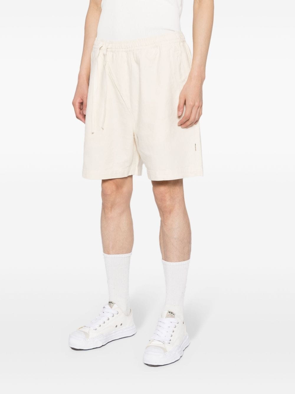 off centre-drawstring bermuda shorts - 3