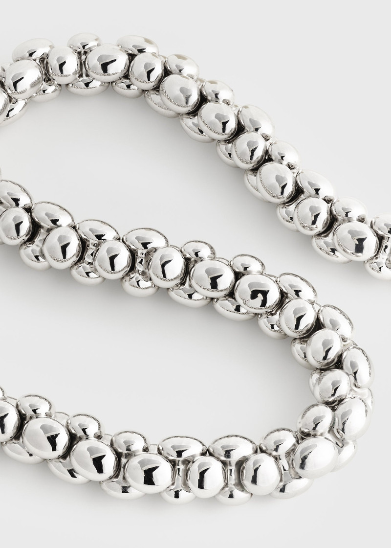 Pebble collar silver 5