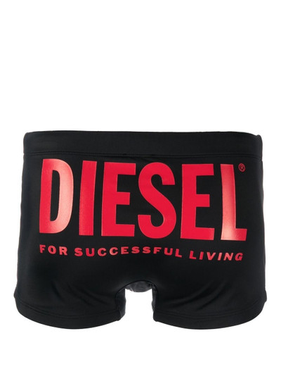 Diesel logo-print swim shorts outlook