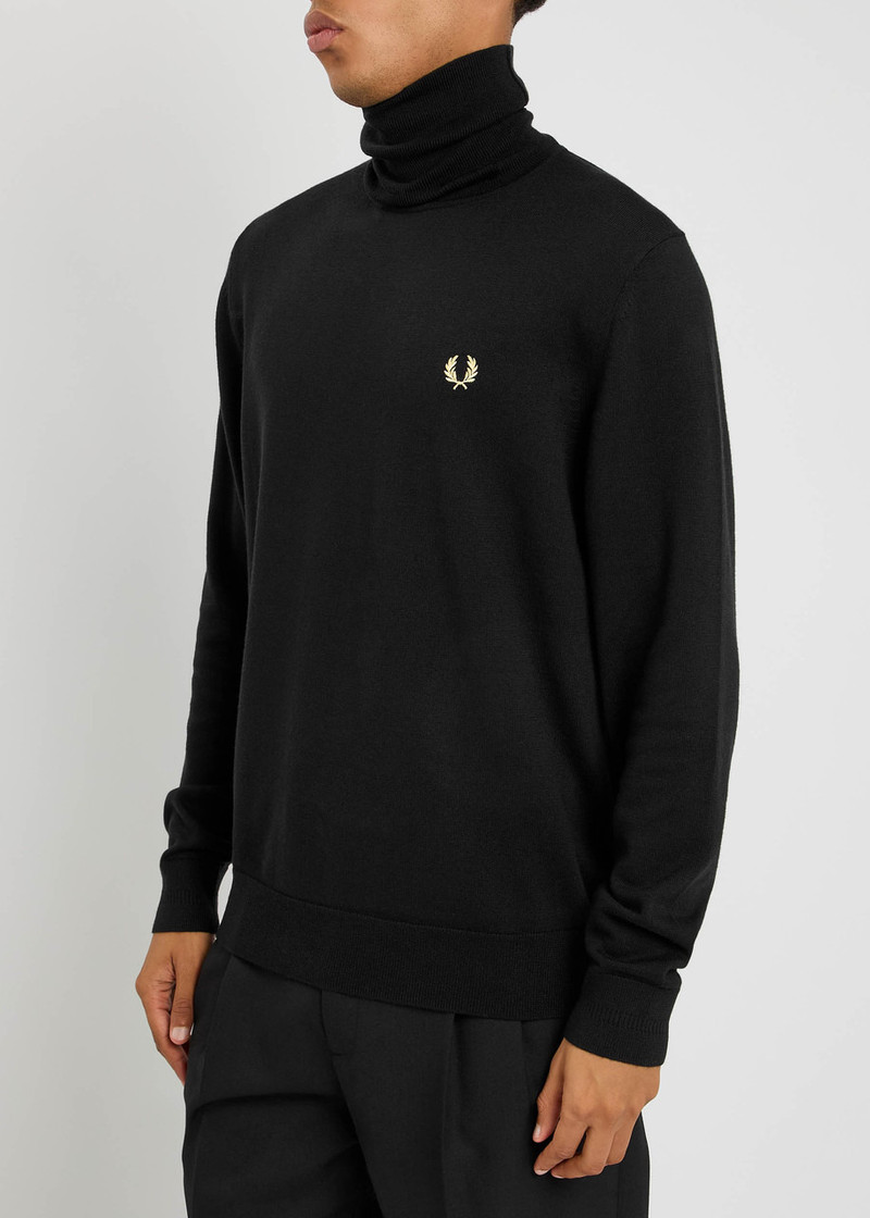 Fred Perry Fred Perry Logo-embroidered Wool-blend Jumper outlook