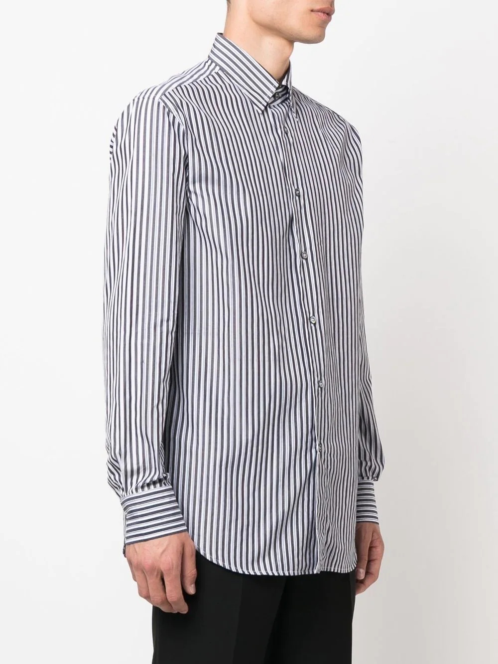 striped long-sleeve shirt - 2