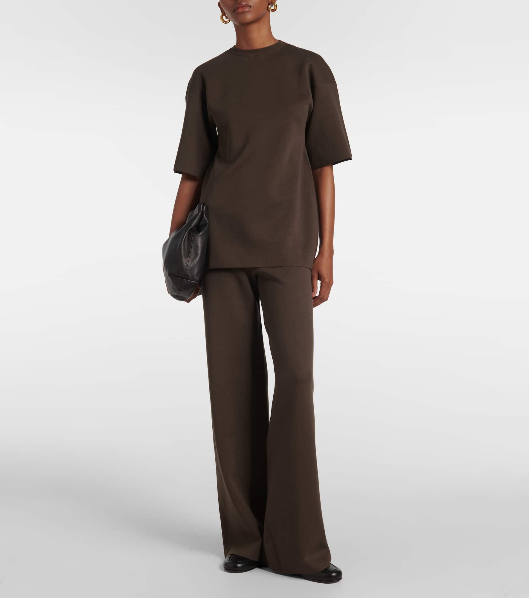 Dwyn wool and cotton-blend T-shirt - 2