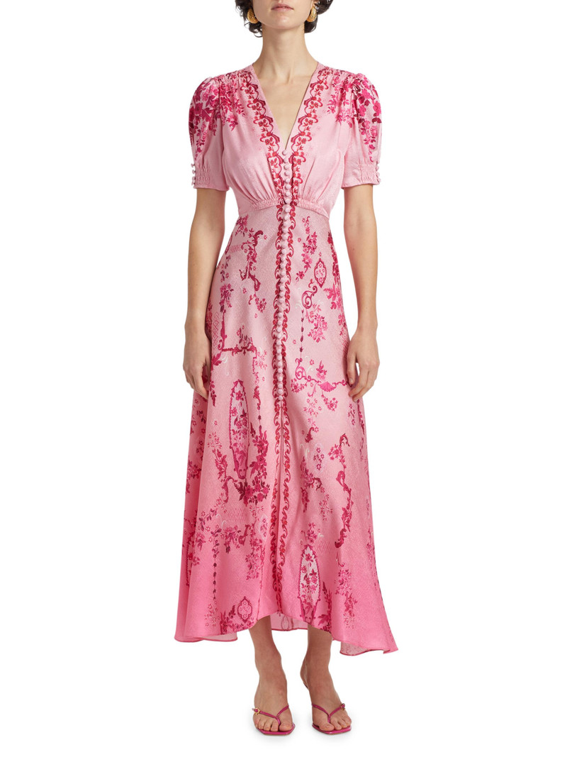Women's Lea Floral Ombré Shirtdress - Floral Serramento Print 3