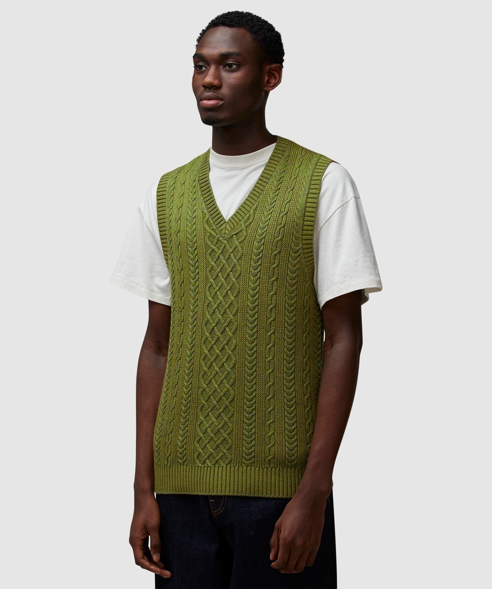 Alan pattern wool vest - 2