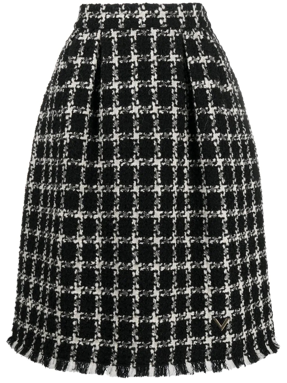 houndstooth check skirt - 1