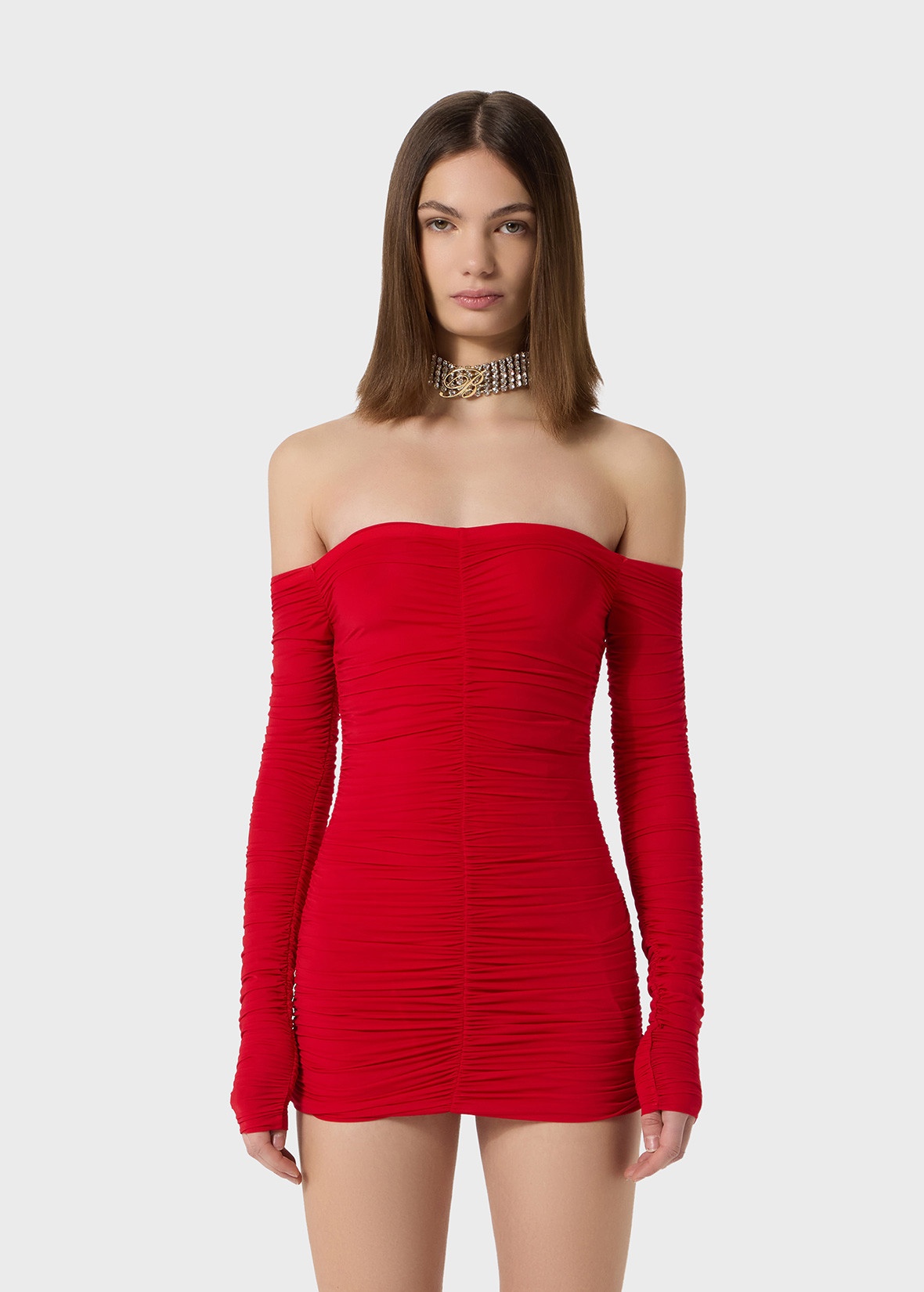 MINI DRESS IN SECOND-SKIN JERSEY - 3