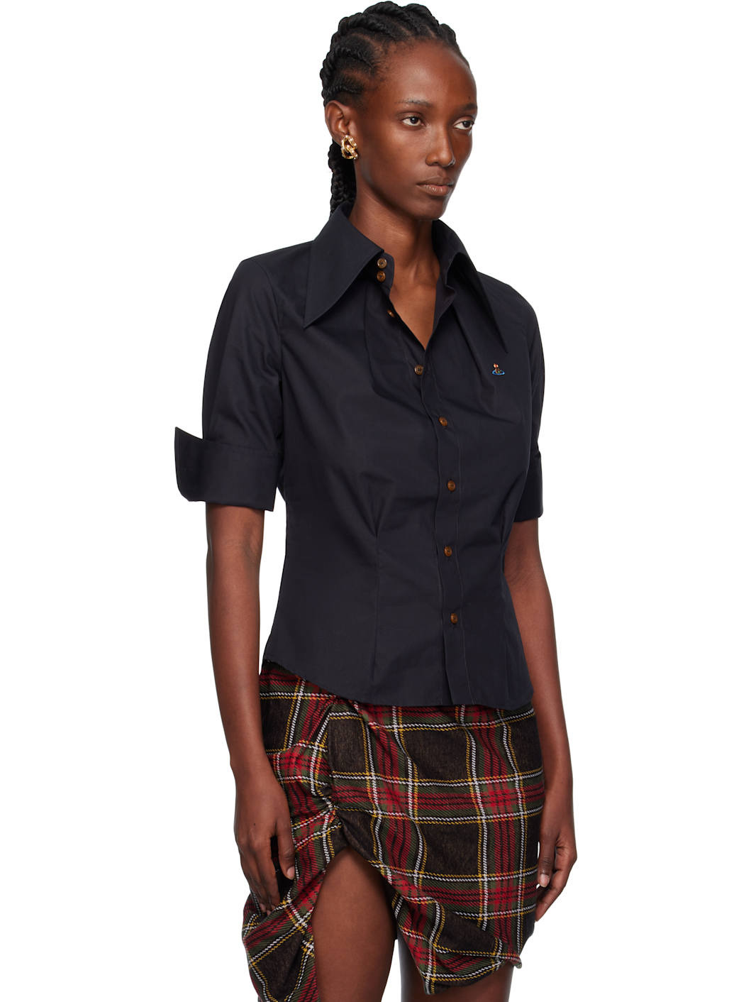 Black Short Sleeve Violin Shirt - 2