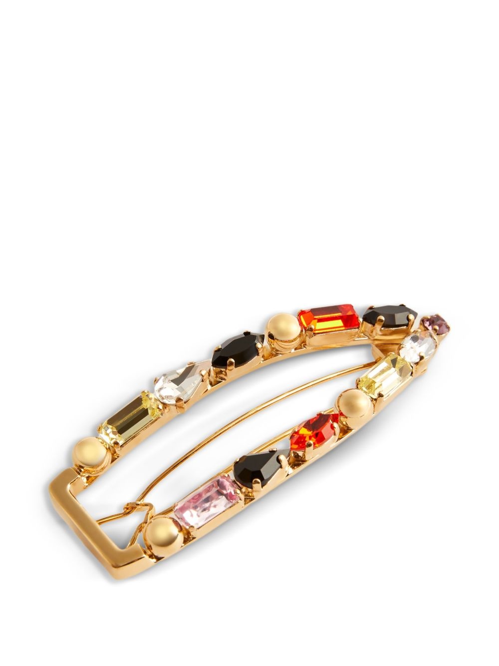 crystal-embellished hair clip - 2