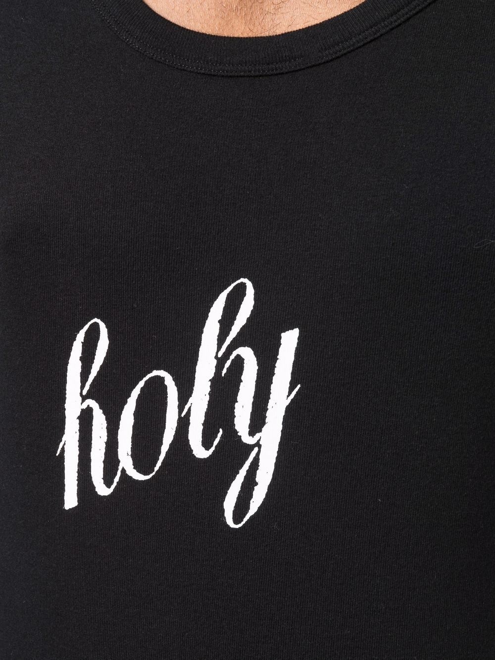 holy slogan-print tank top - 5