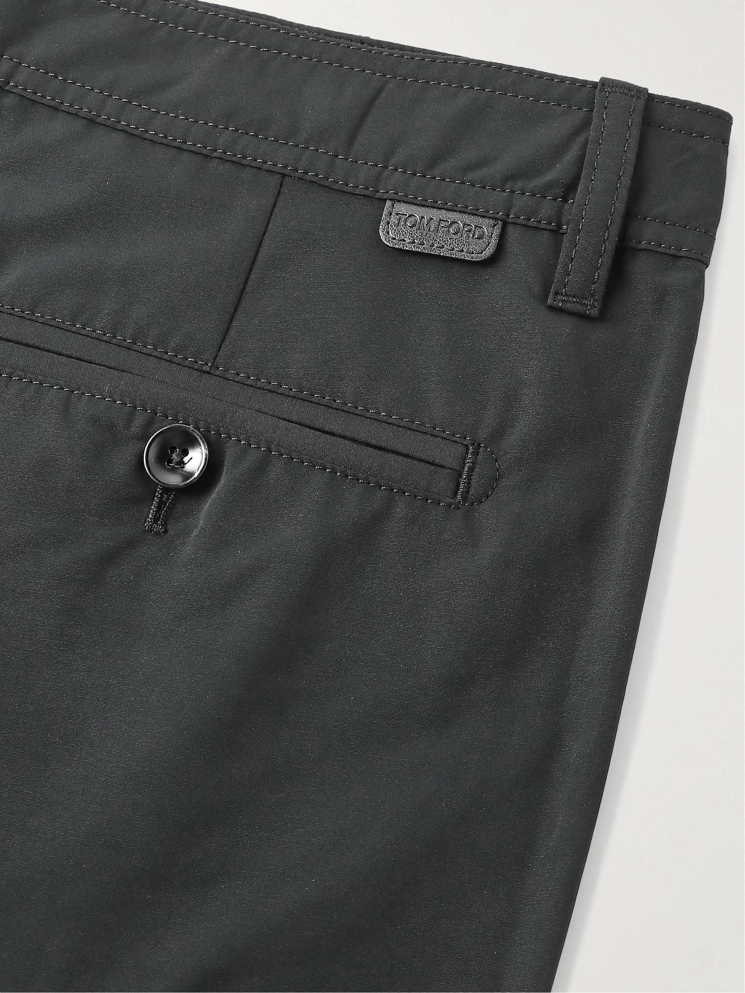 Straight-Leg Faille Shorts - 5
