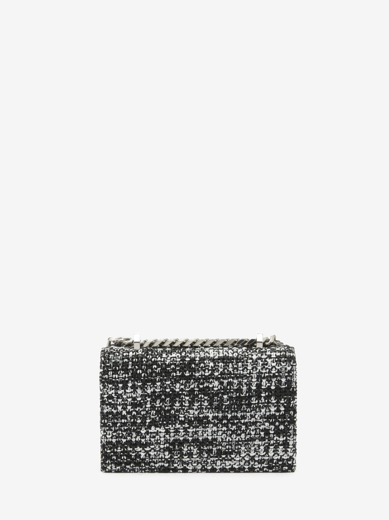 Women's The Biker Mini Jewelled Satchel in Black/white 3