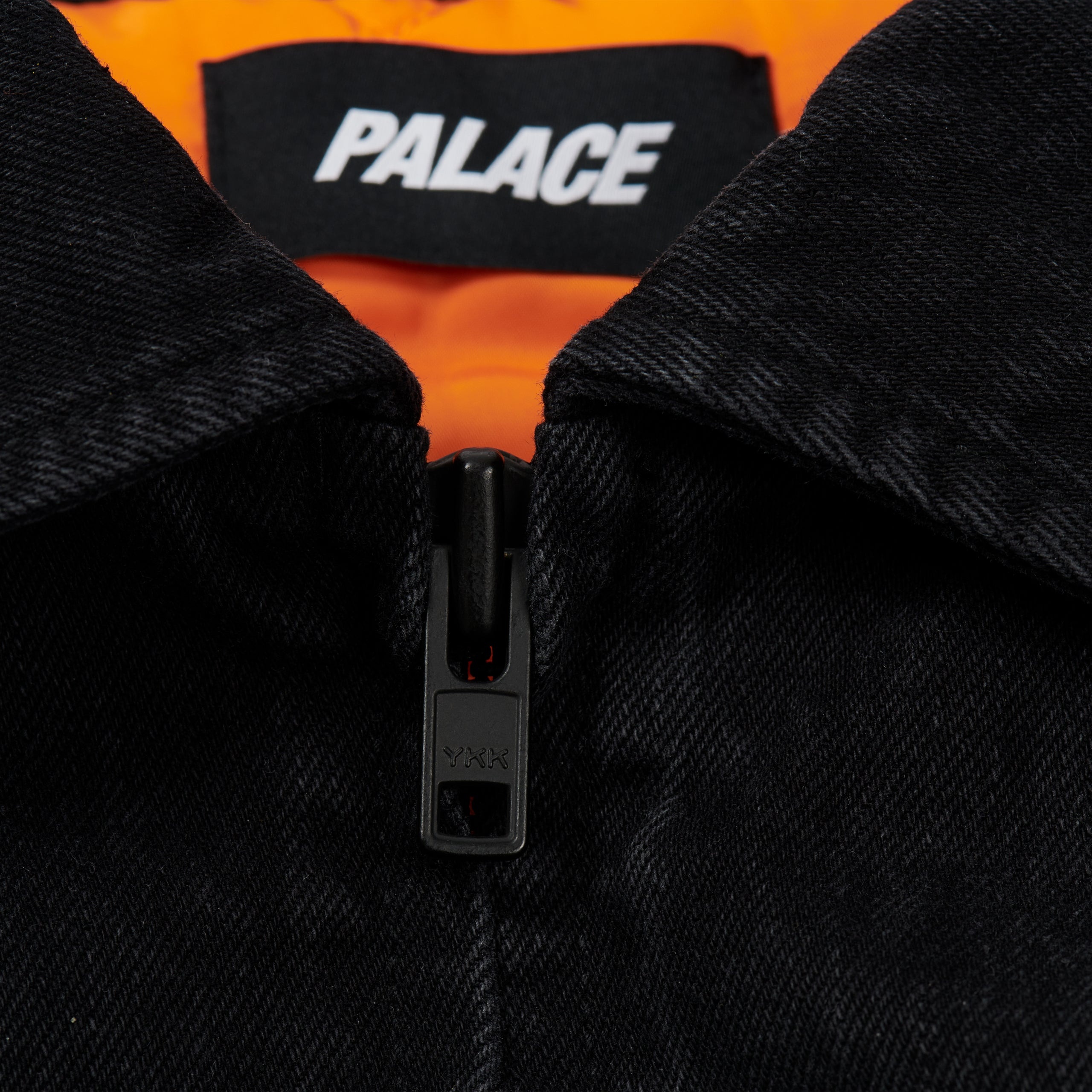PALACE ZIPPED MA-1 BOMBER JACKET BLACK - ovcdzev016lk | REVERSIBLE