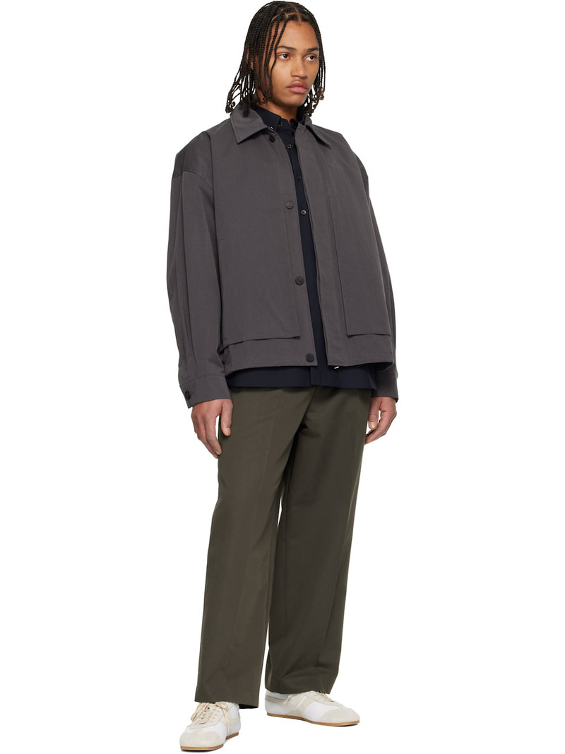 LE17SEPTEMBRE Gray Cargo Pocket Jacket outlook