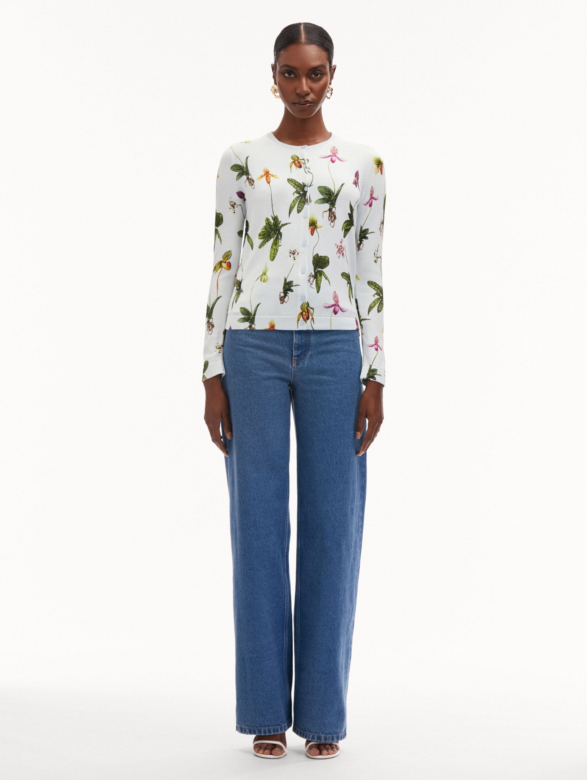 ORCHID PRINTED CARDIGAN - 3