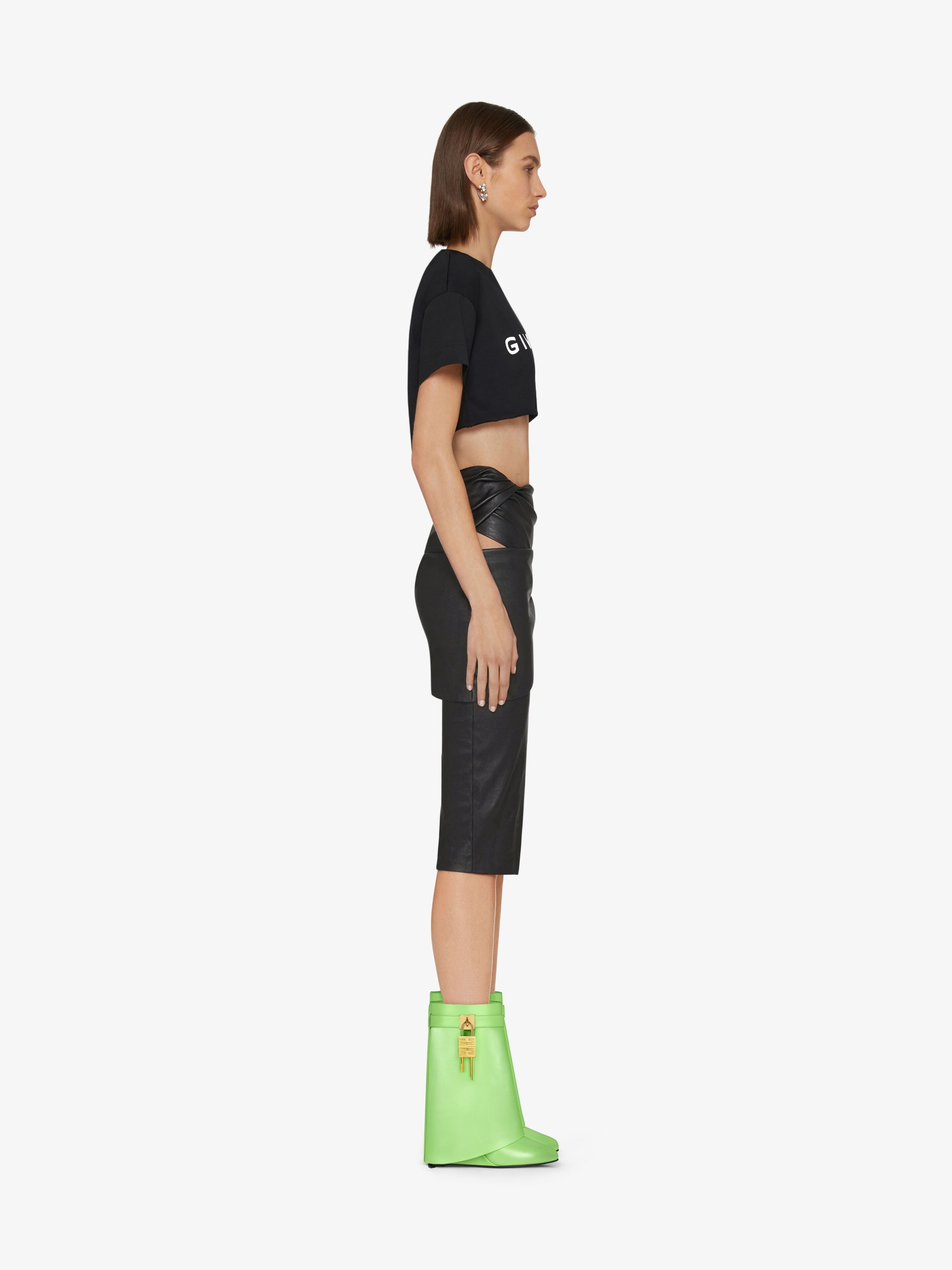 SHARK LOCK ANKLE BOOTS IN LEATHER - 2