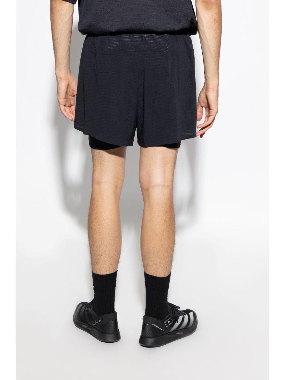 logo-print track shorts - 4