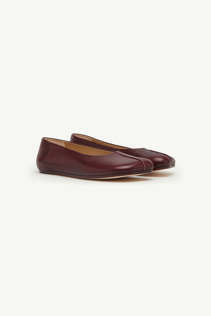 MM6 Maison Margiela Stitch-out Leather Ballerinas outlook