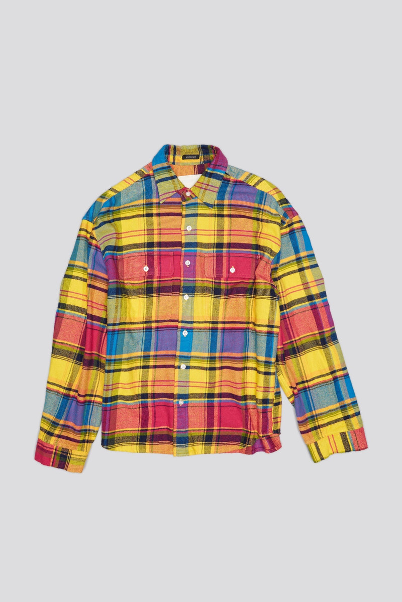 RELAXED WORKSHIRT - RAINBOW PLAID 1