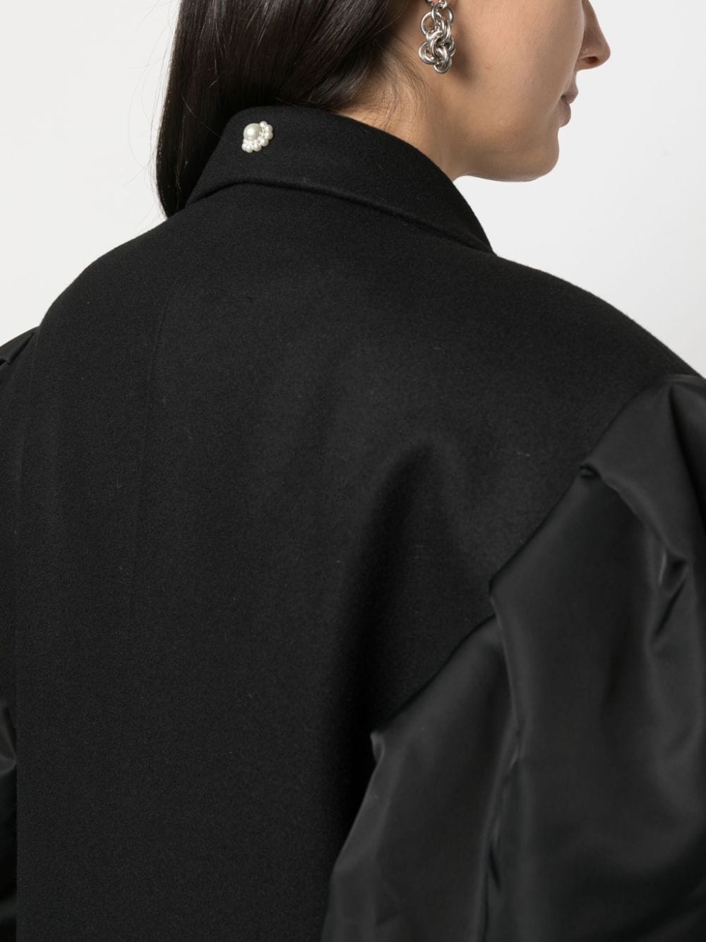 double-breasted wool-blend coat - 5