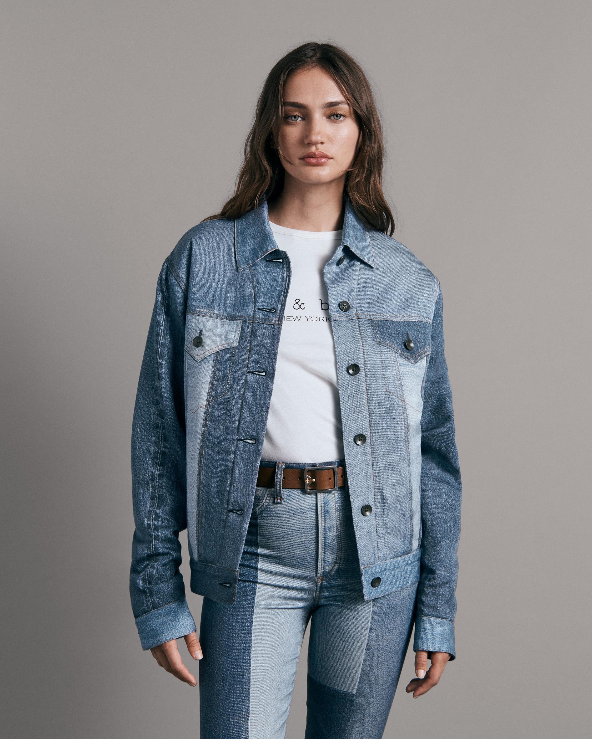 Liquid Miramar Trucker Jacket
Printed Tencel Tromp L'oeil Jacket - 4