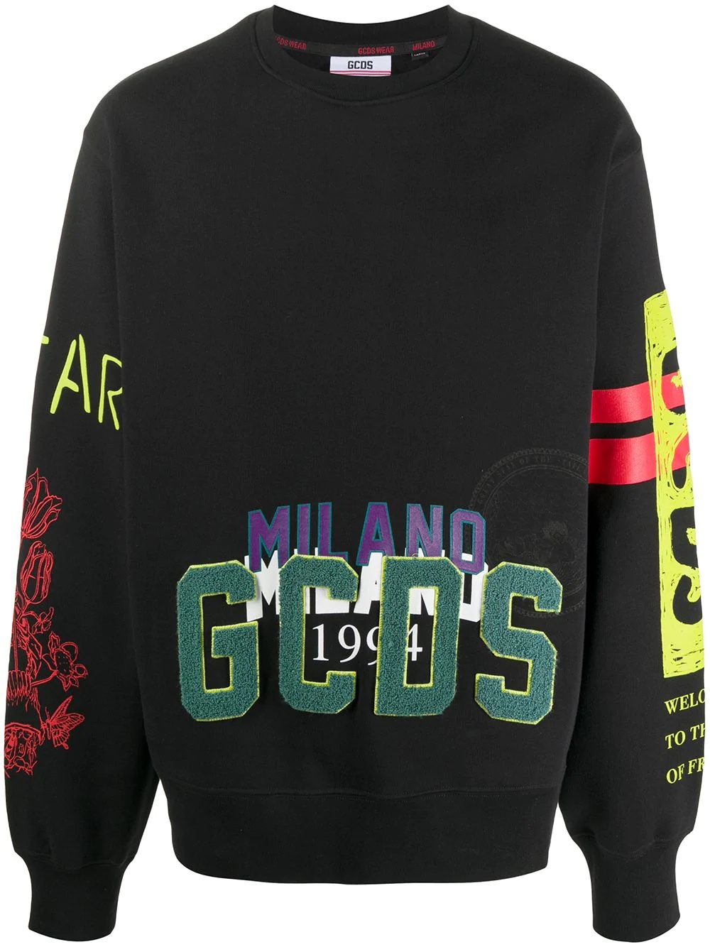 logo-appliqué sweatshirt - 1