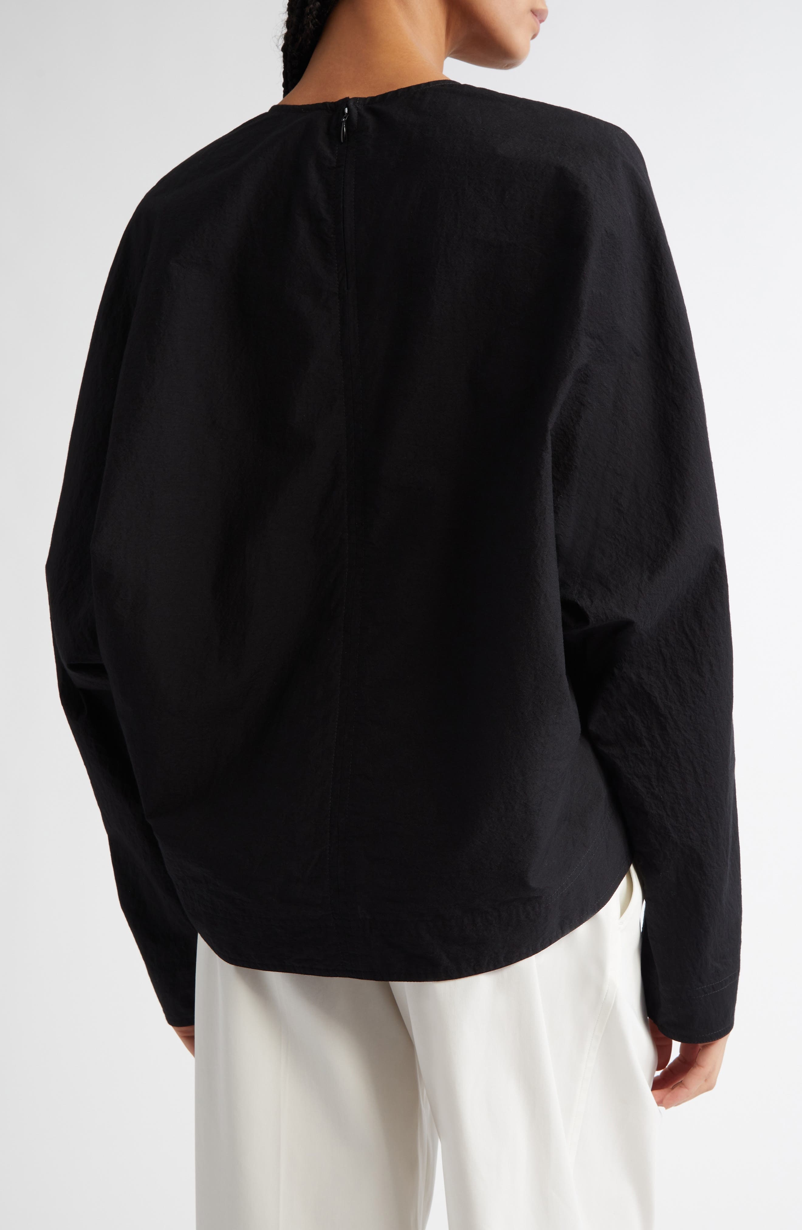 TOTEME Balloon Sleeve Top in Black at Nordstrom - 3