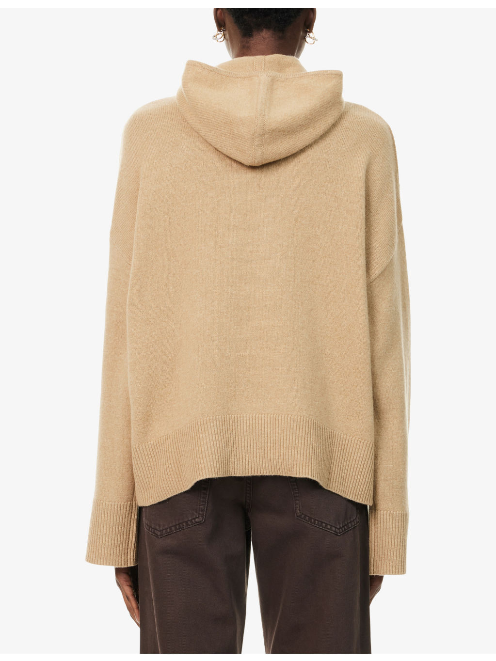 Evette Logo-Patch Wool Hoodie - 4
