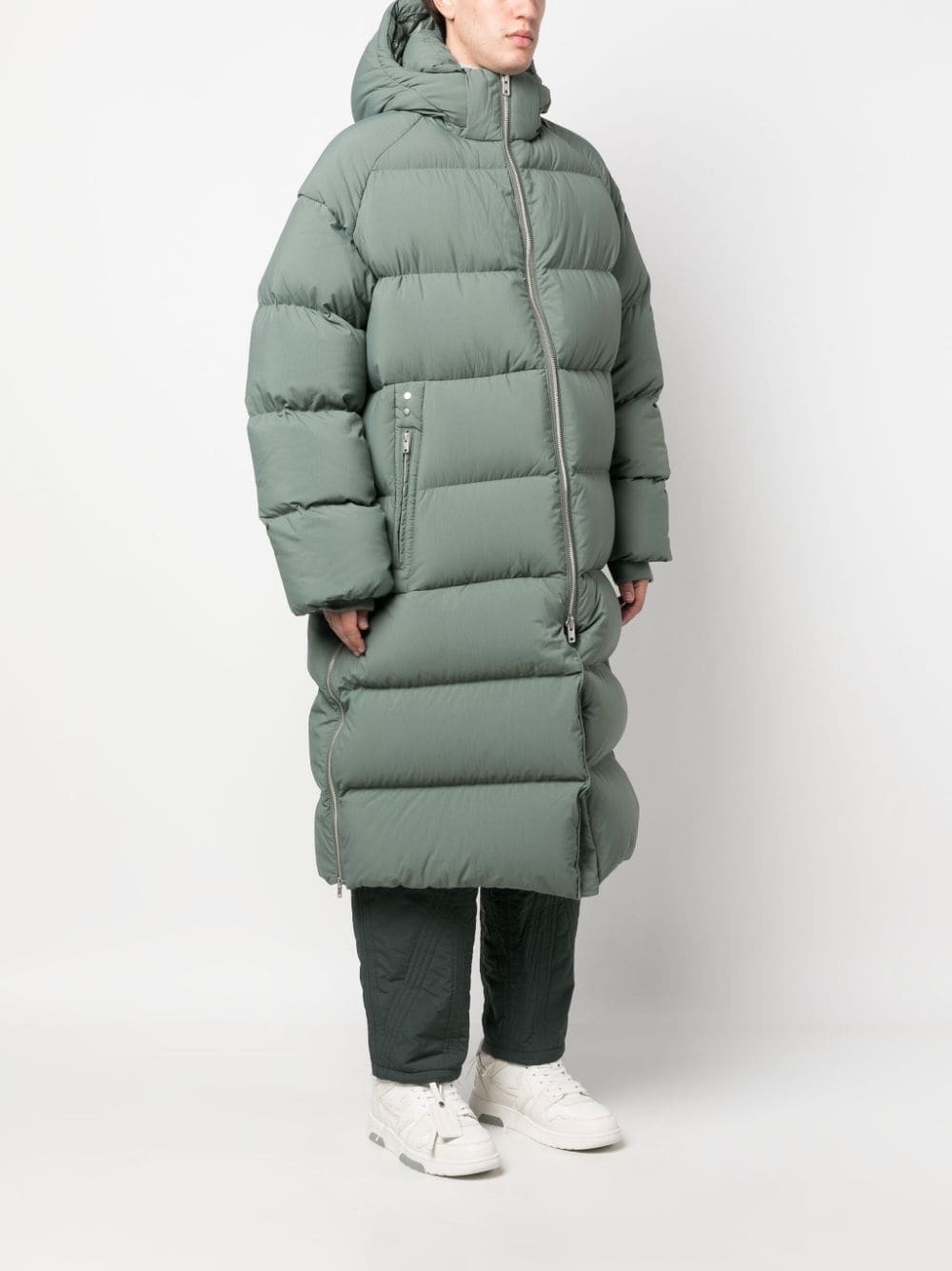 quilted parka coat - 3