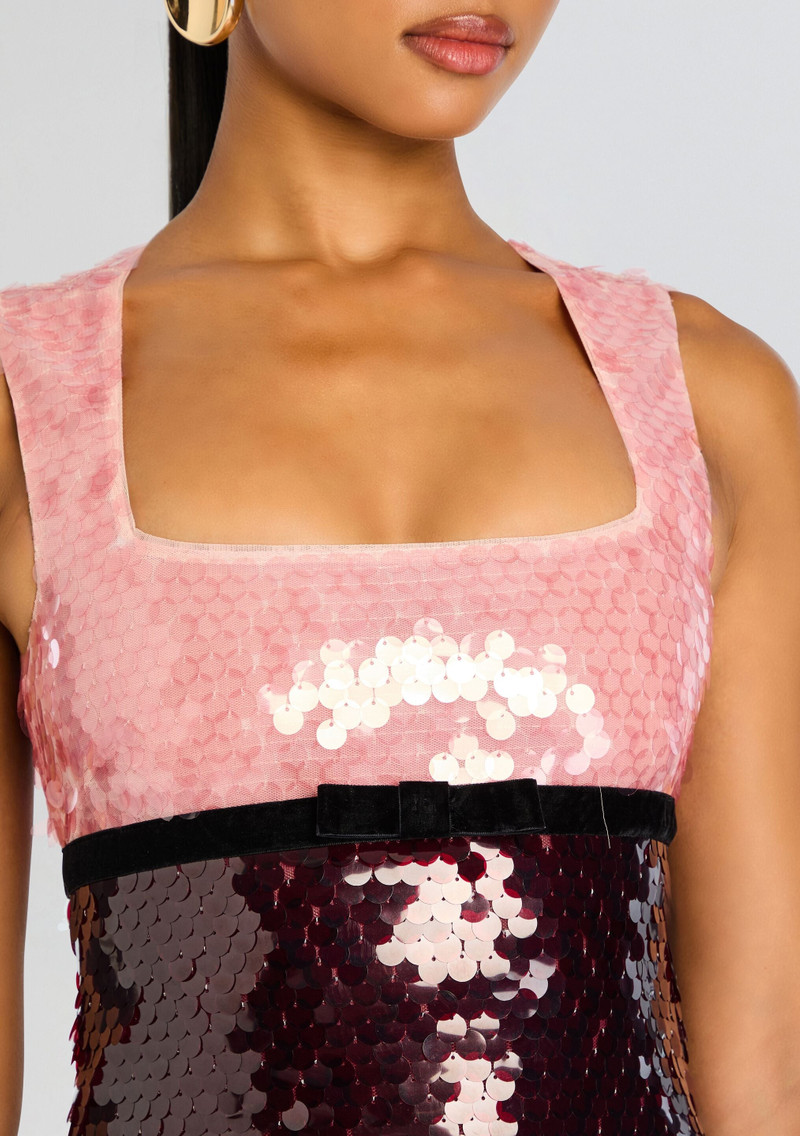 RETROFÊTE AMETHYST SEQUIN DRESS outlook