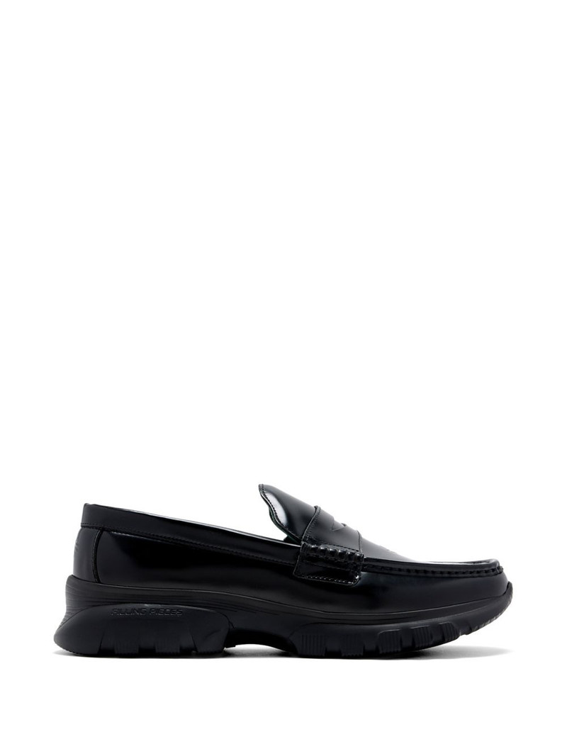 logo-embossed penny loafers 1