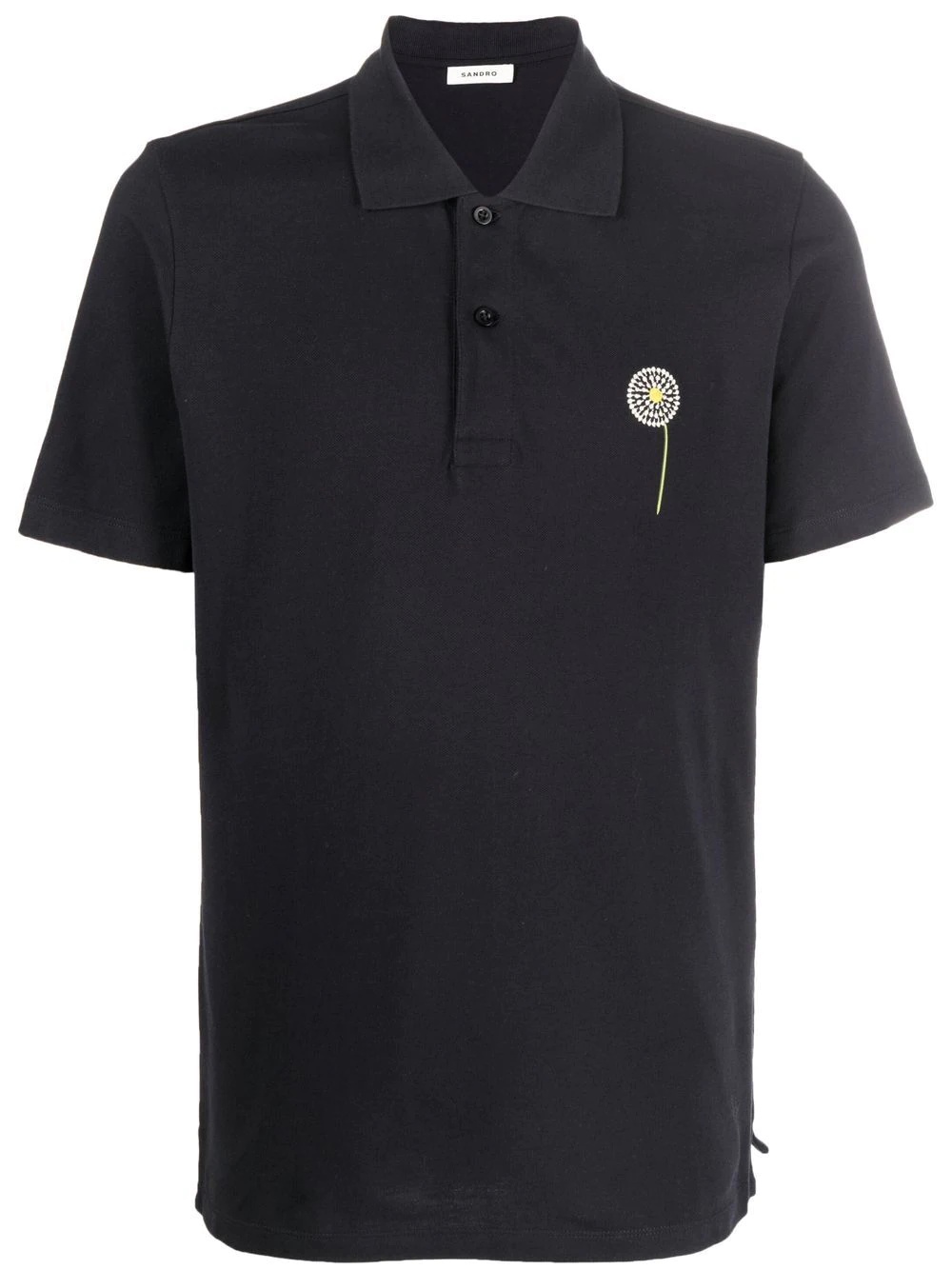 logo patch polo shirt - 1