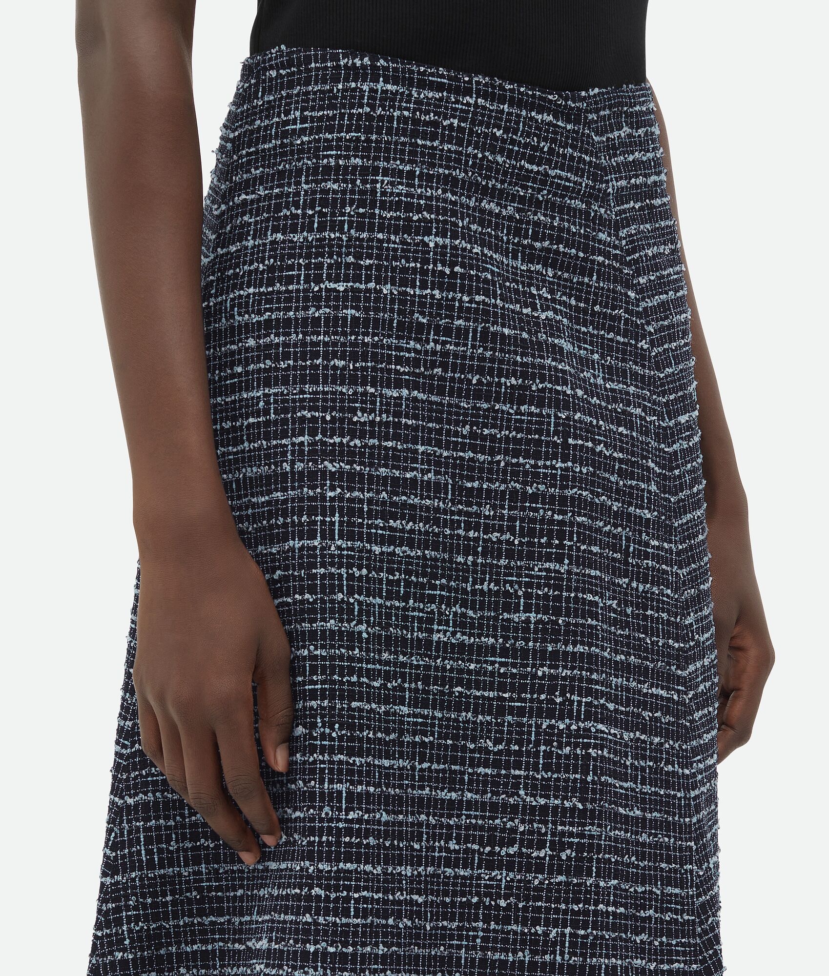 Structured Tweed Skirt - 5