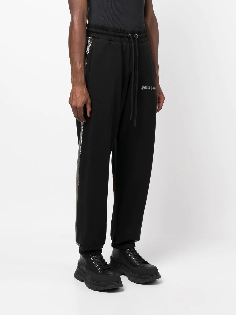 logo-print cotton track pants - 3