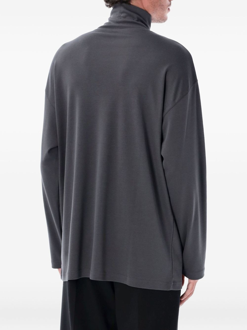 high-neck long-sleeve T-shirt - 2