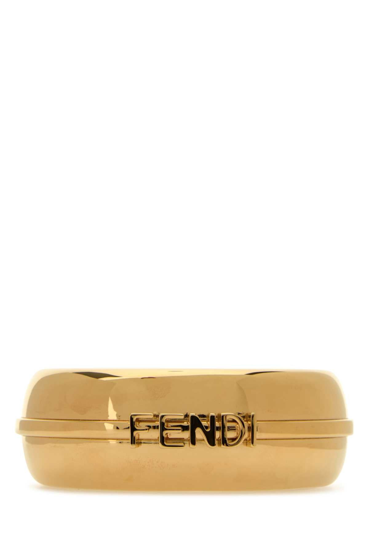 Fendi Women Gold Metal Fendigraphy Bracelet - 1