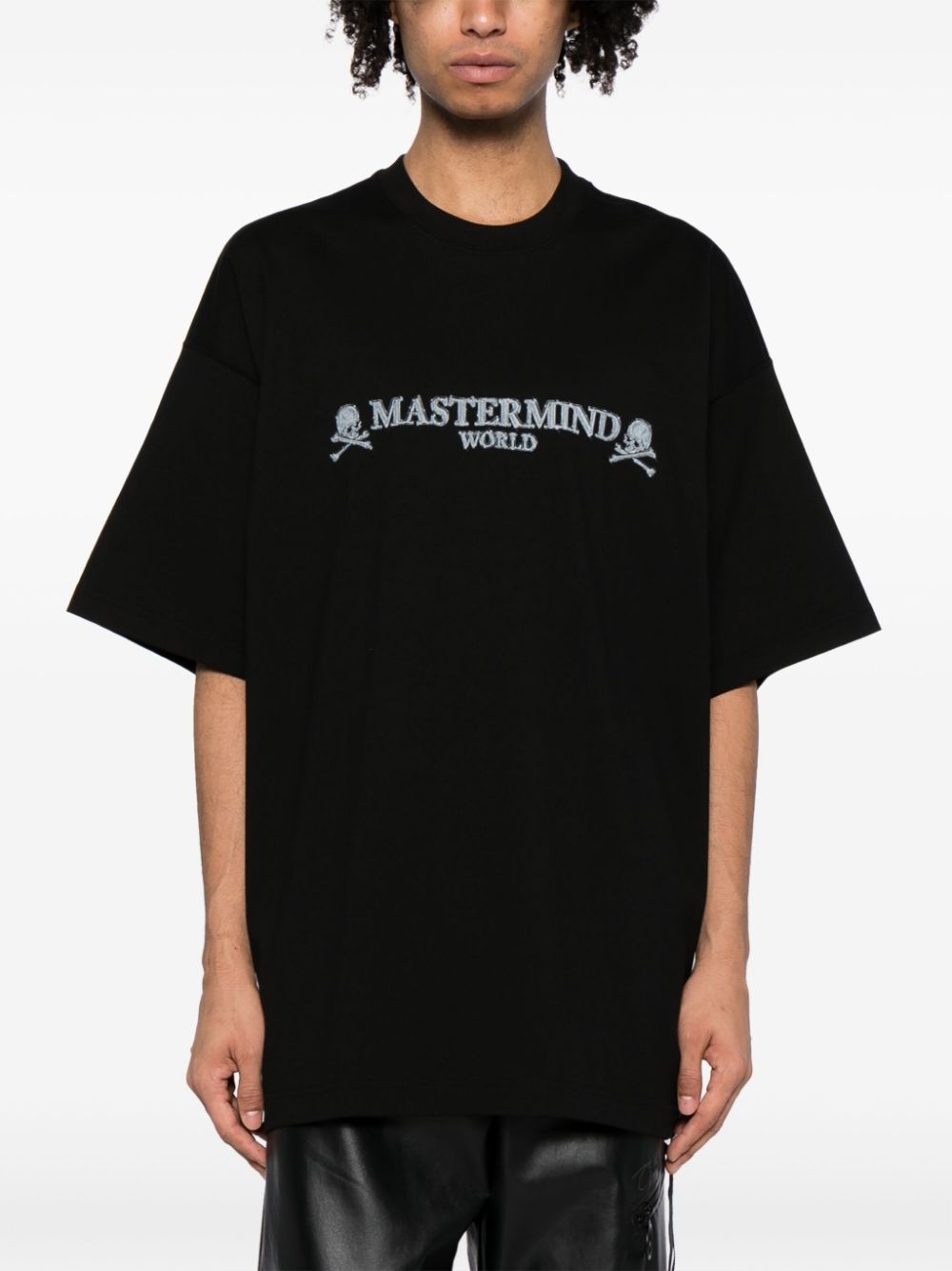 skull short-sleeve cotton T-shirt - 3