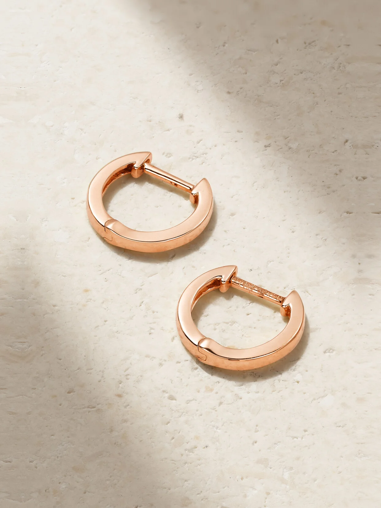 Huggies 18-karat Rose Gold Hoop Earrings - 1