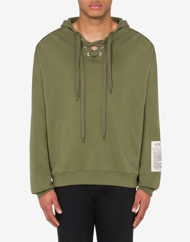 Moschino MILITARY LABEL ORGANIC COTTON SWEATSHIRT outlook