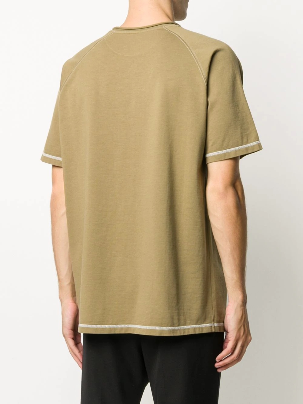 stitching-detail crew-neck T-shirt - 4