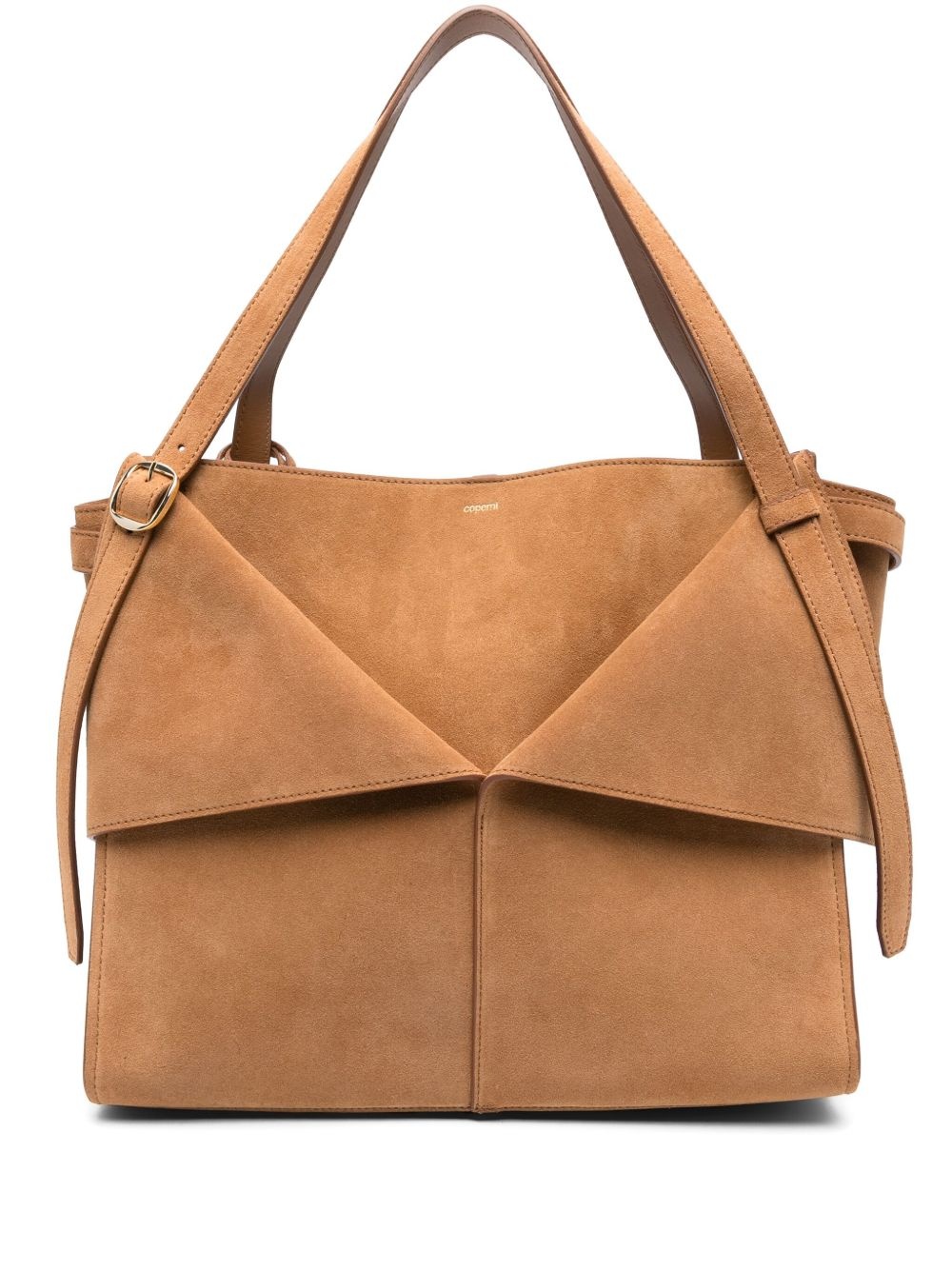 medium suede shoulder bag - 1