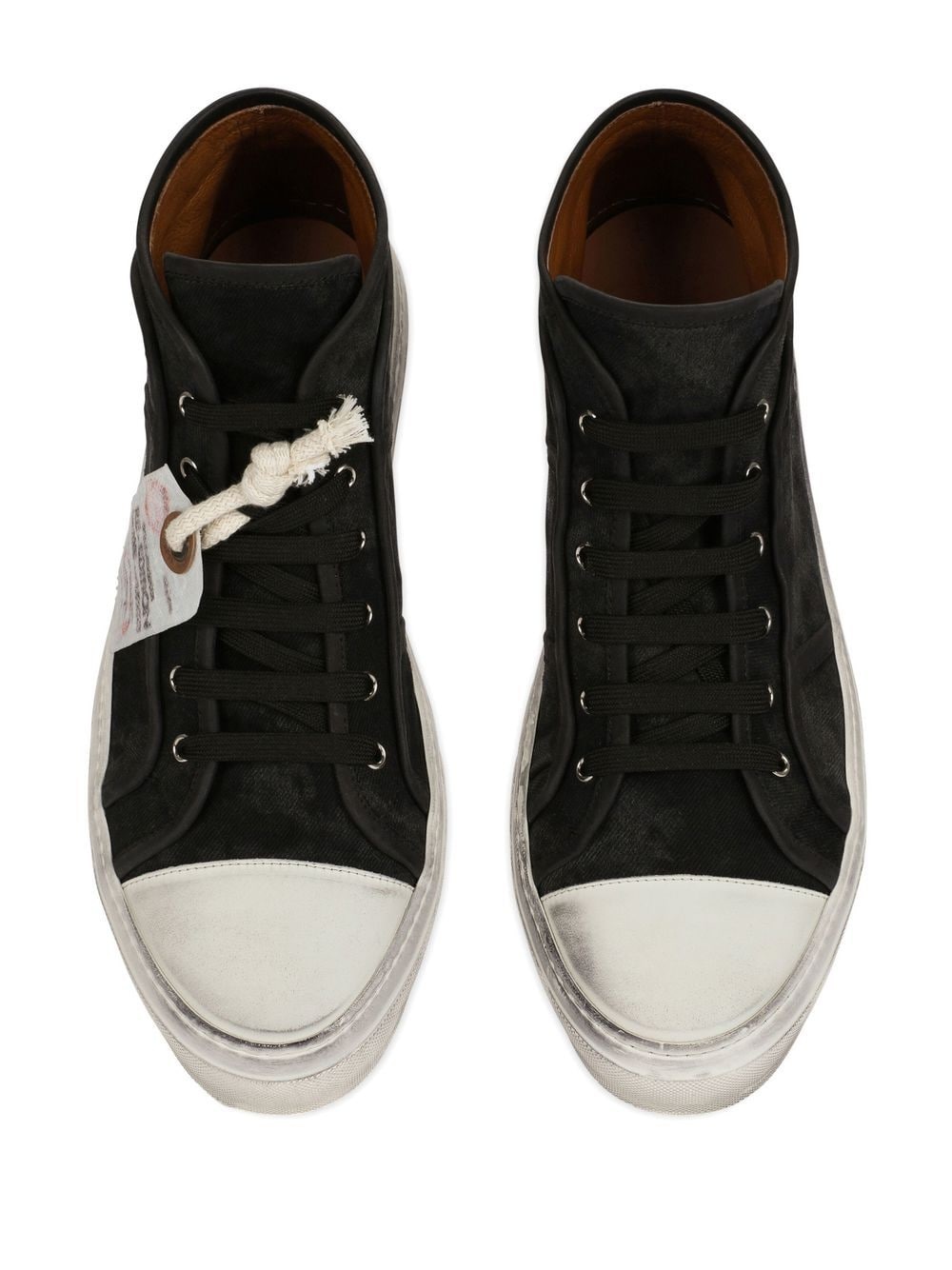 lace-up high-top sneaker - 4