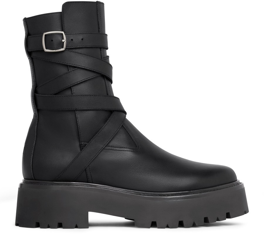 Celine bulky buckled jodphur Medium boots in calfskin - 1