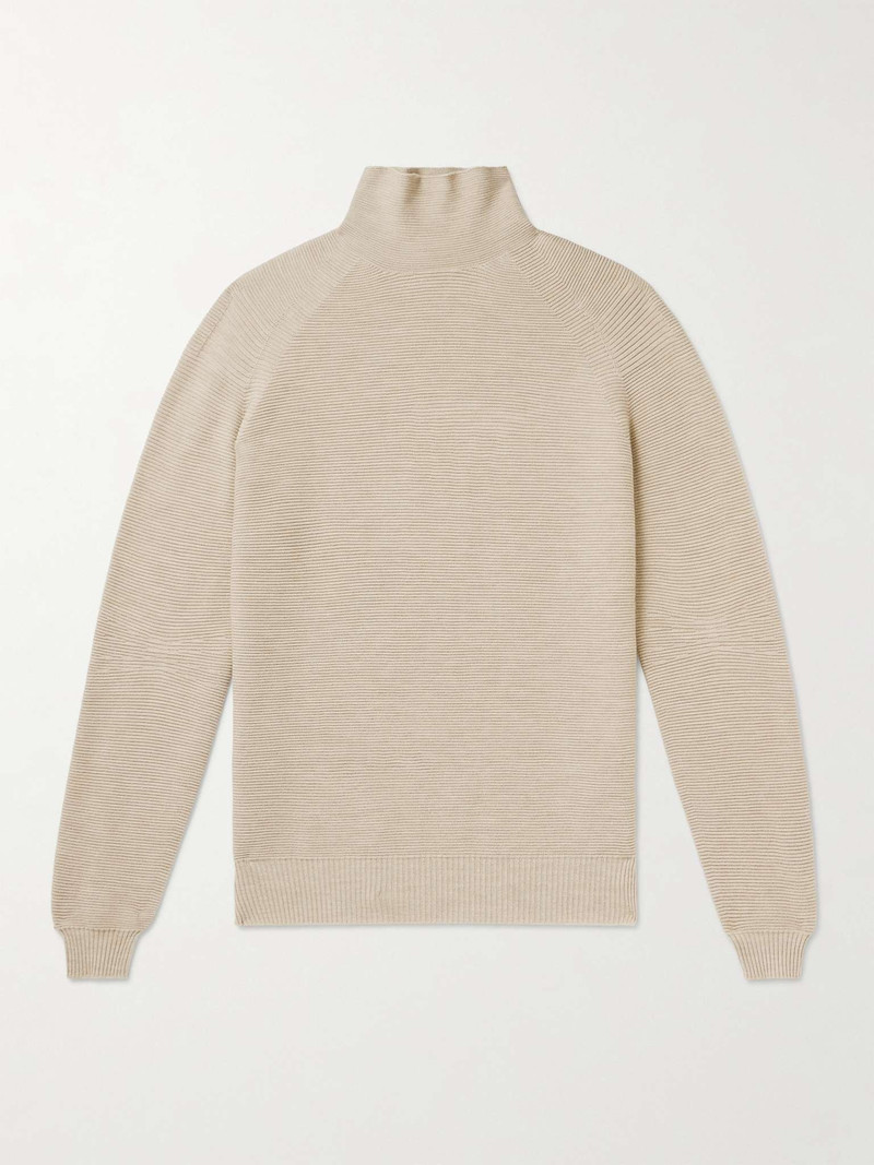 Slim-Fit Virgin Wool-Blend Rollneck Ski Base Layer 1