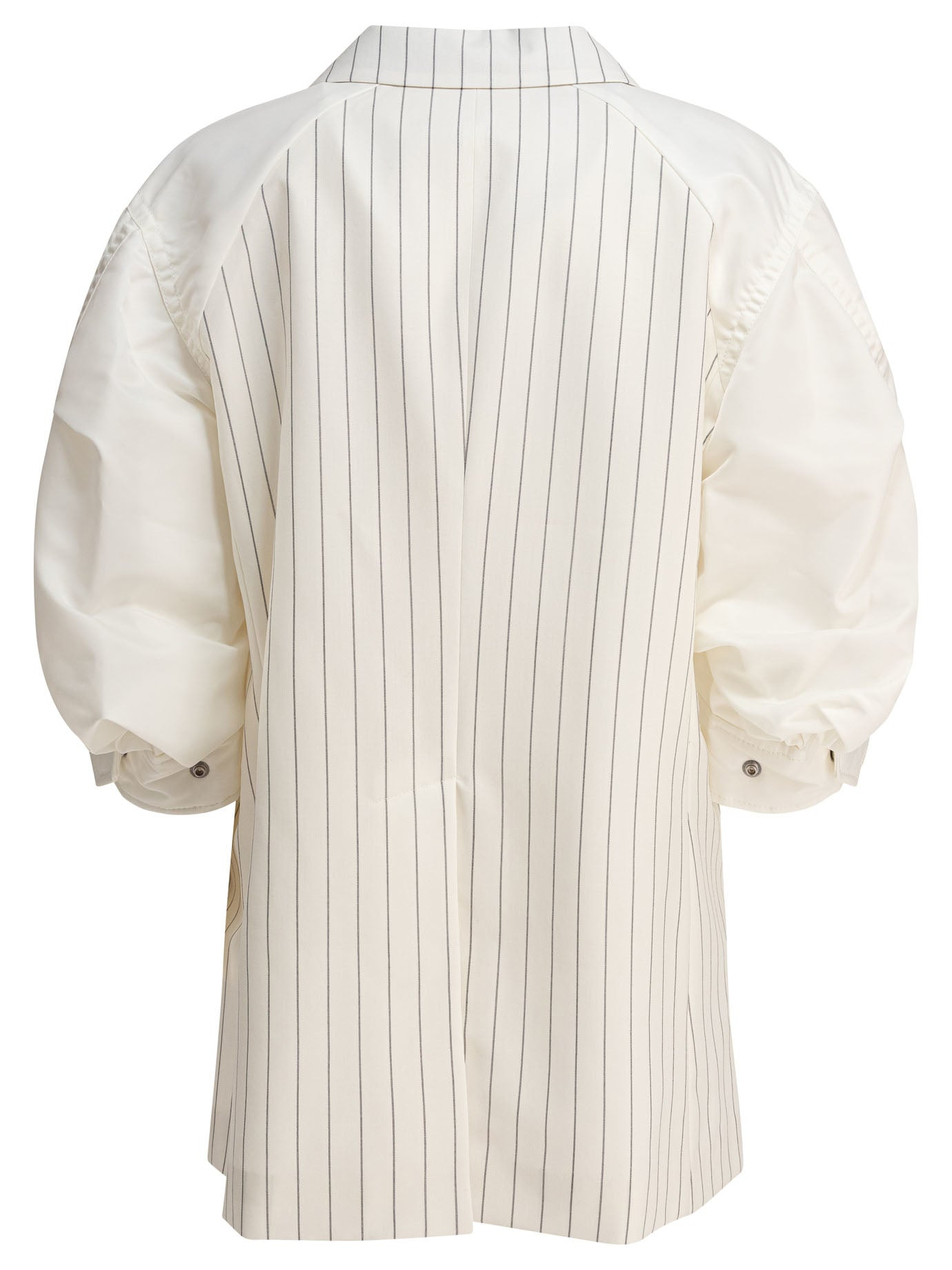 Sacai Women Balzer Double-Breasted Wool And Silk - 2
