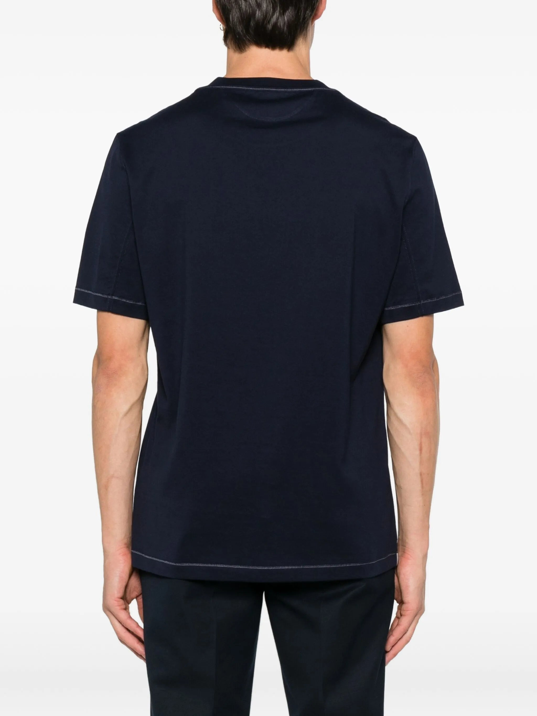 Brunello Cucinelli Embroidered Crew-neck T-shirt - 2